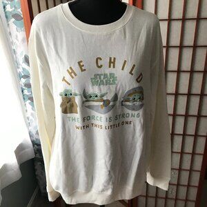 Baby Yoda (The Child) Junior's Sweatshirt XL NEW with tags